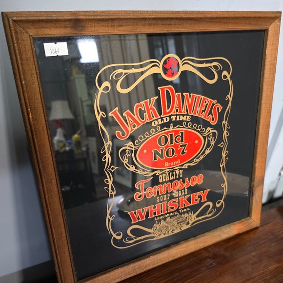 Vintage Jack Daniel's Old Time No. 7 Lynchburg Tennessee Whiskey Mirror - Picture 5 of 7